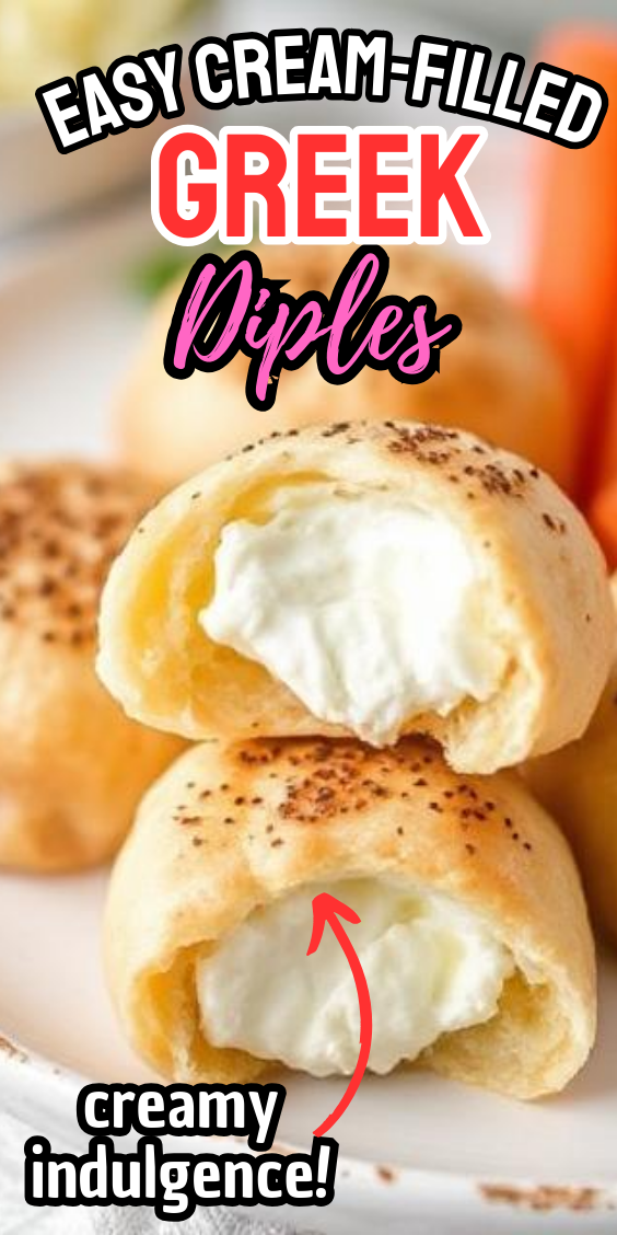 Easy Cream-Filled Greek Diples