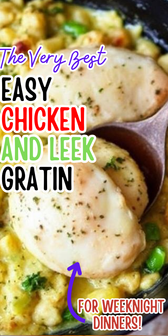 Easy Chicken and Leek Gratin