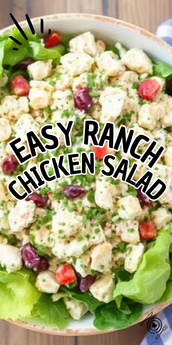 Easy Ranch Chicken Salad