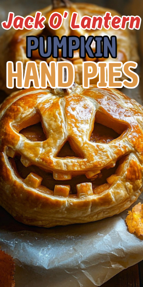 Easy Jack O’ Lantern Pumpkin Hand Pies