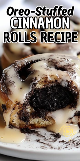Easy Oreo-Stuffed Cinnamon Rolls