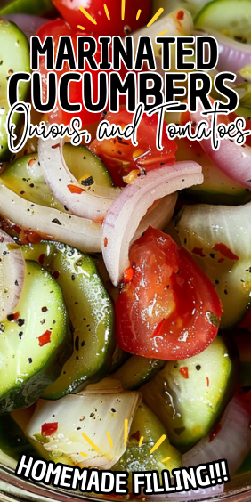 Marinated Cucumbers, Onions, and Tomatoes