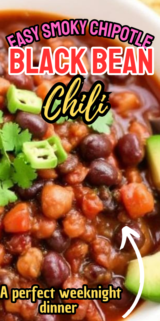 Easy Smoky Chipotle Black Bean Chili
