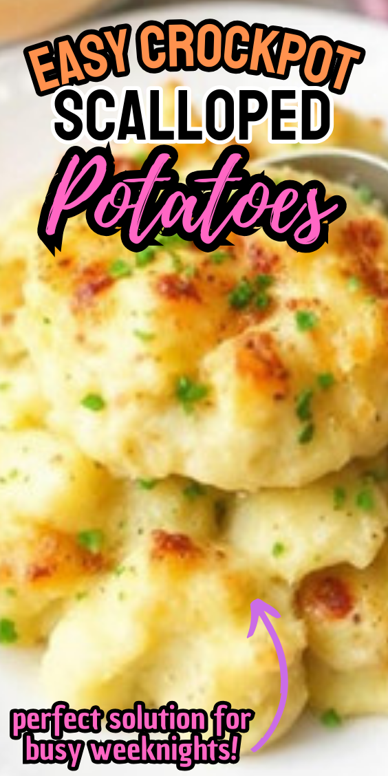 Easy Crockpot Scalloped Potatoes