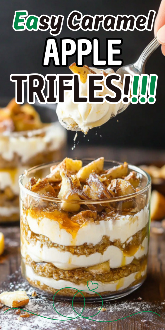 Easy Caramel Apple Trifles