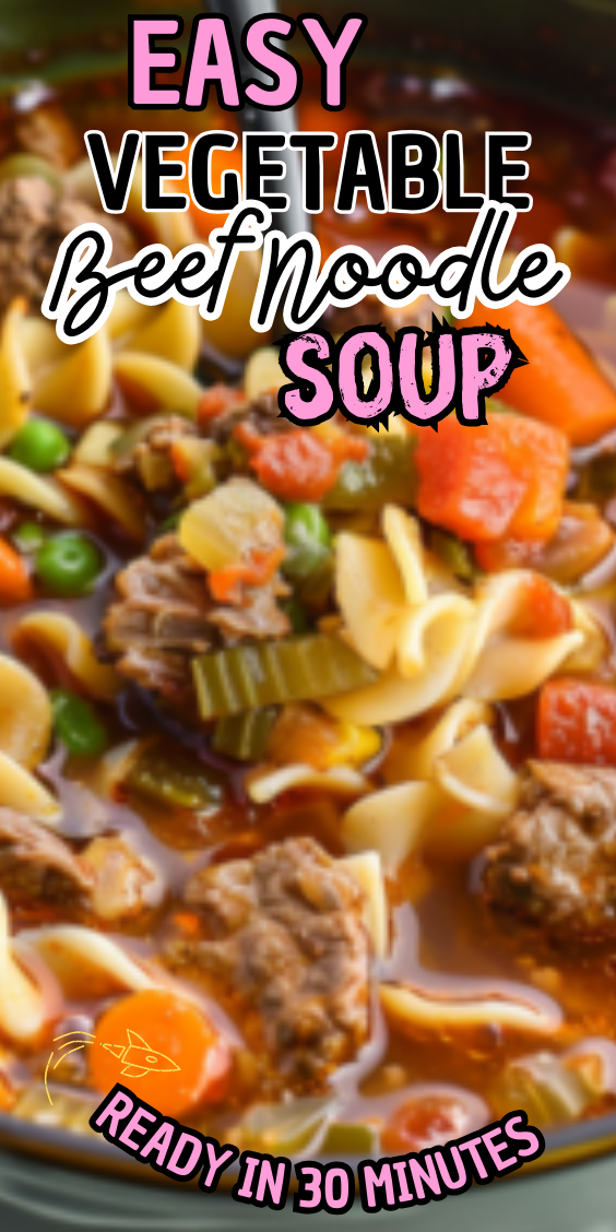 Easy Vegetable Beef Noodle Soup