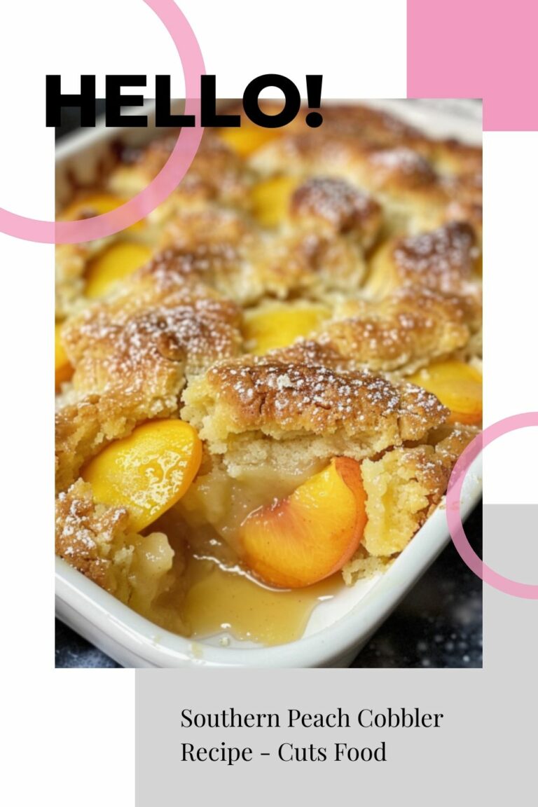 Southern Peach Cobbler Recipe – Cuts Food