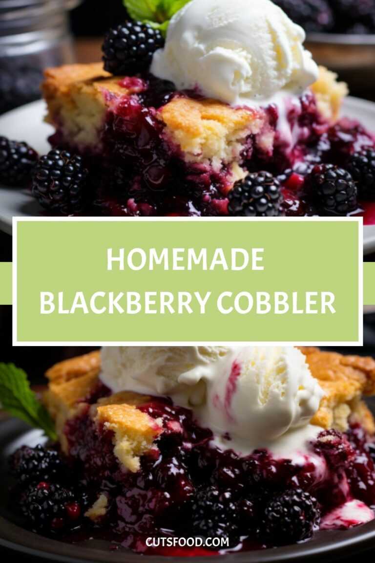 Homemade Blackberry Cobbler