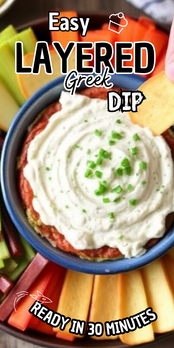 Easy Layered Greek Dip