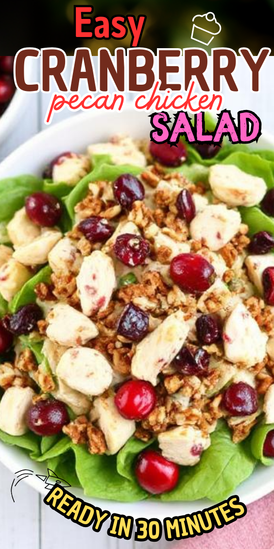 Easy Cranberry Pecan Chicken Salad