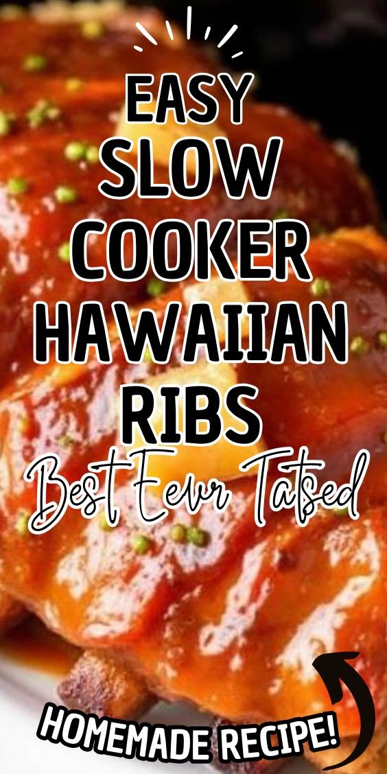 Easy Slow Cooker Hawaiian Ribs