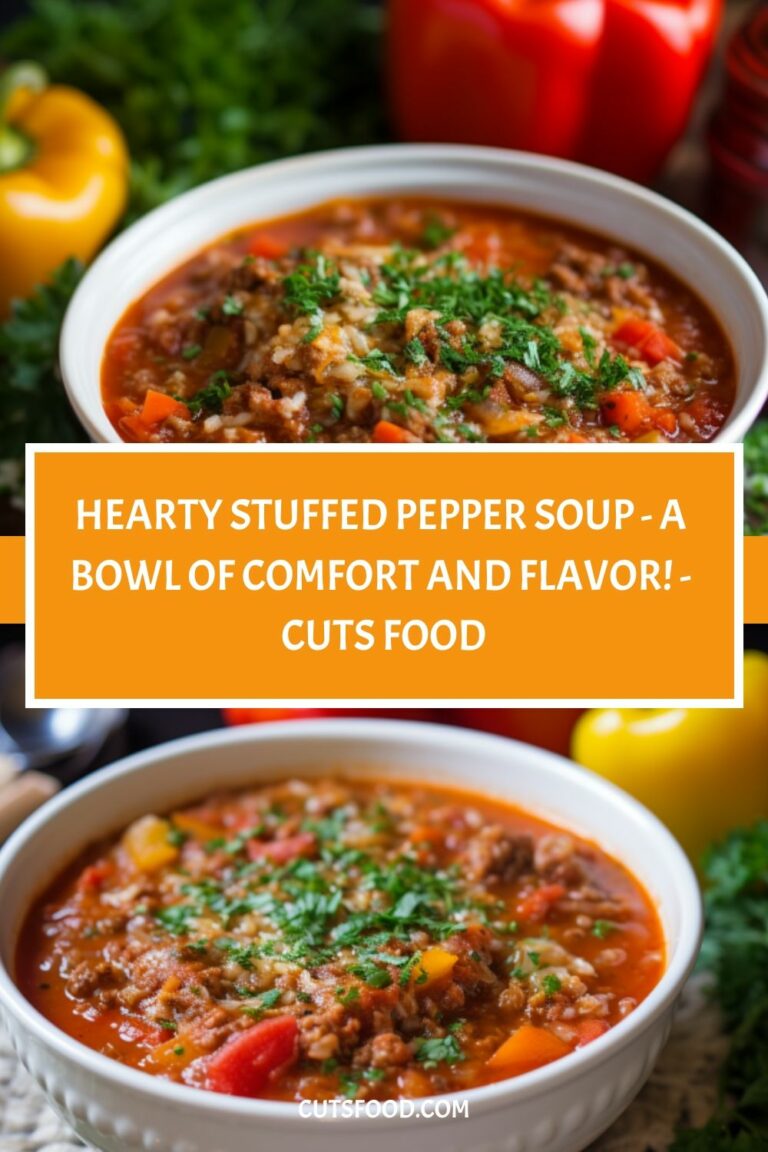 Hearty Stuffed Pepper Soup – A Bowl of Comfort and Flavor! – Cuts Food