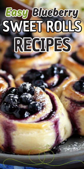 Easy Blueberry Sweet Rolls
