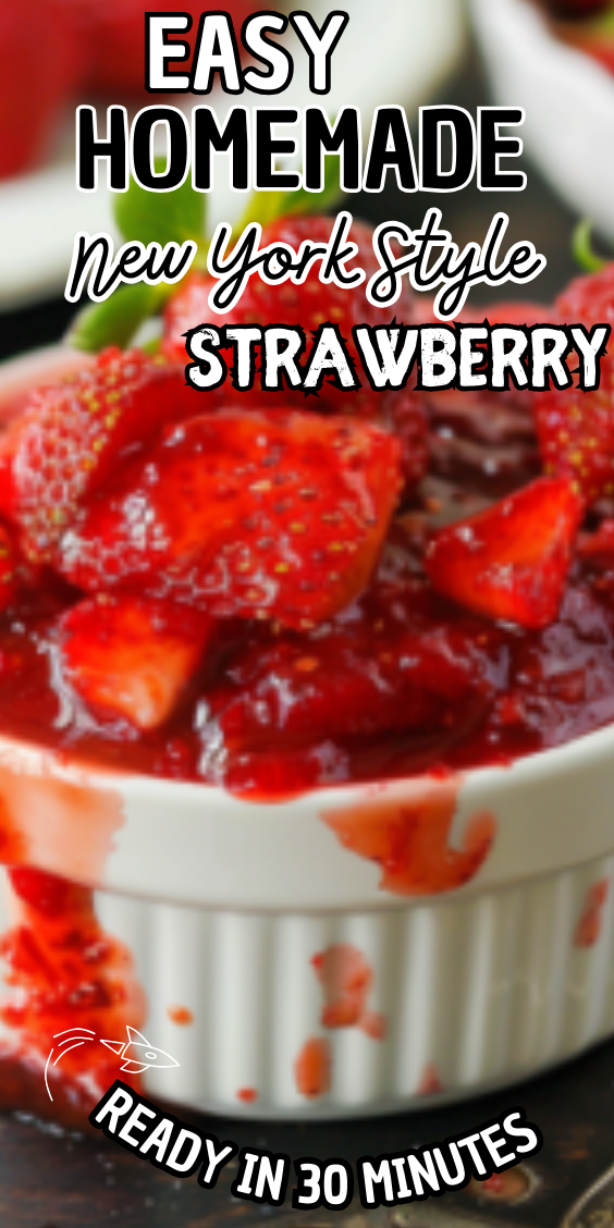 Easy Homemade New York Style Strawberry