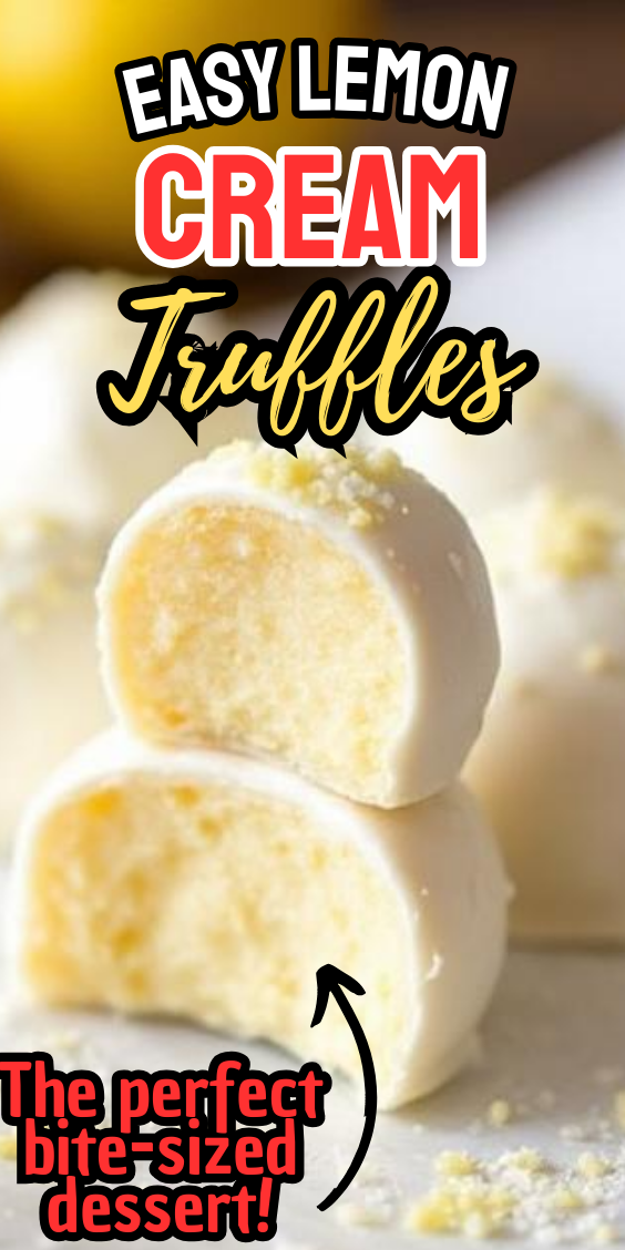 Easy Lemon Cream Truffles