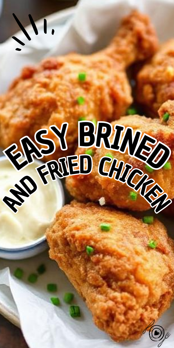 Easy Brined and Fried Chicken