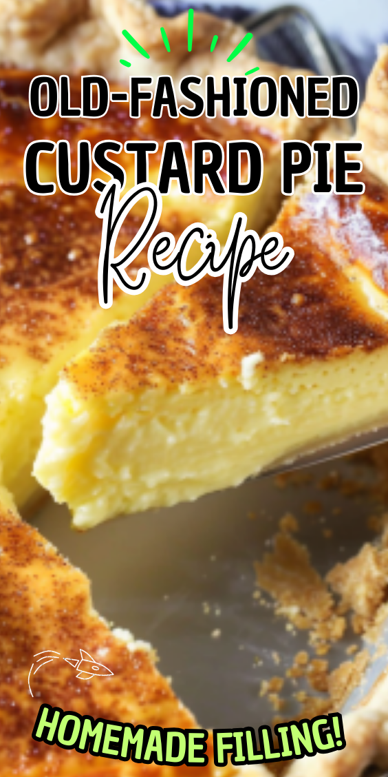 Easy Old-fashioned Custard Pie