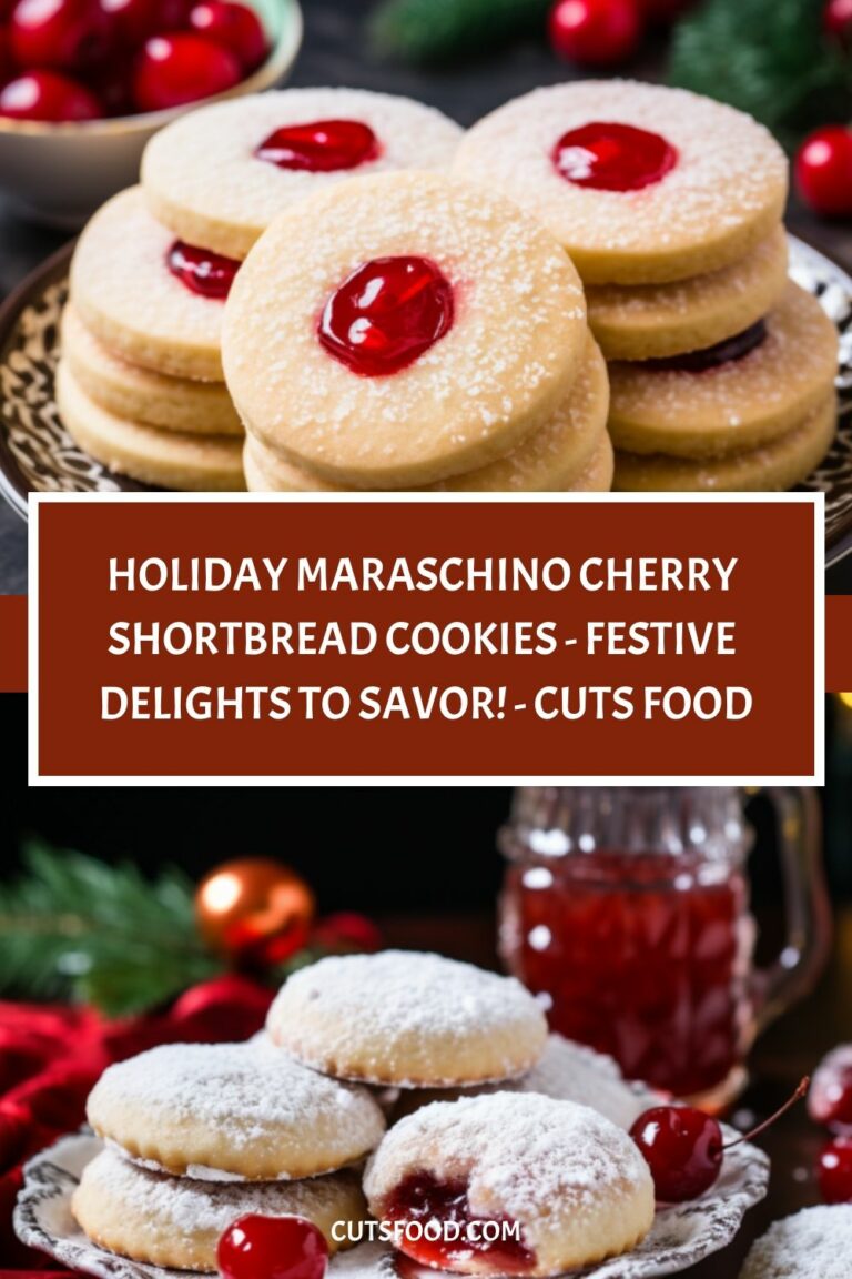 Holiday Maraschino Cherry Shortbread Cookies – Festive Delights to Savor! – Cuts Food