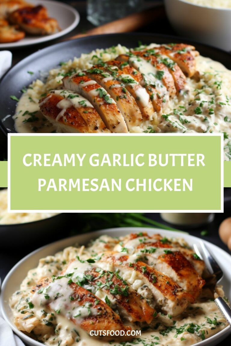 CREAMY GARLIC BUTTER PARMESAN CHICKEN