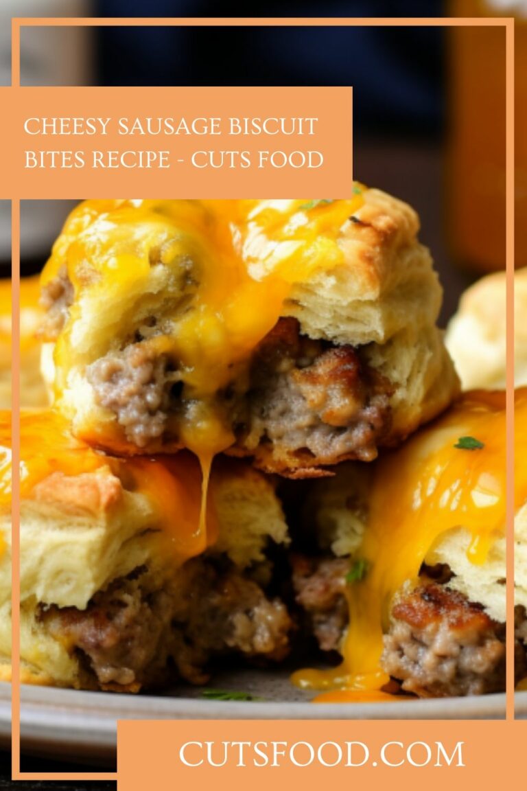 Cheesy Sausage Biscuit Bites Recipe – Cuts Food