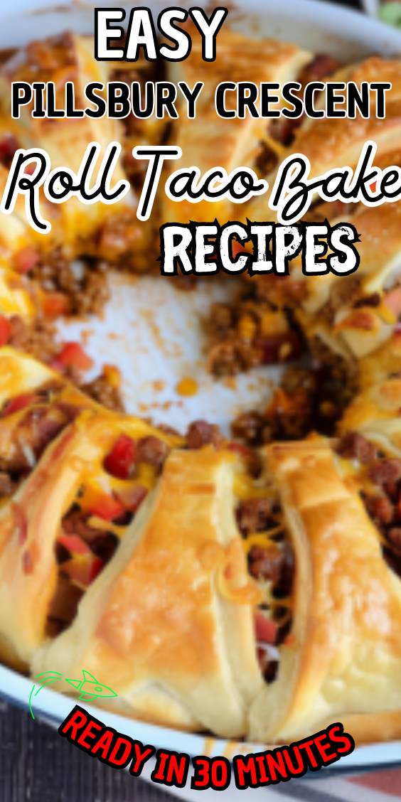 Easy Pillsbury Crescent Roll Taco Bake