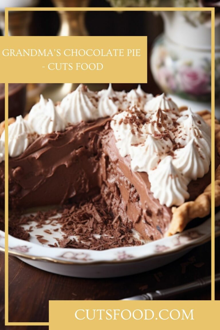 Grandma’s Chocolate Pie – Cuts Food