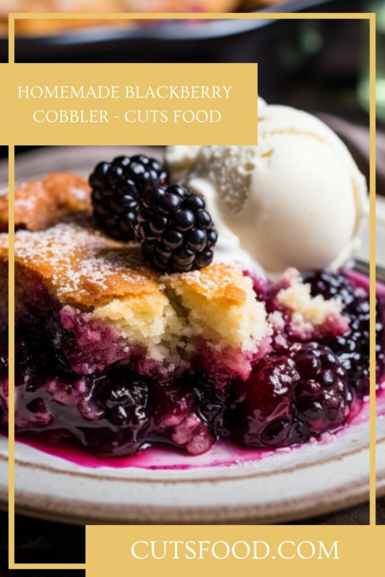 Homemade Blackberry Cobbler – Cuts Food