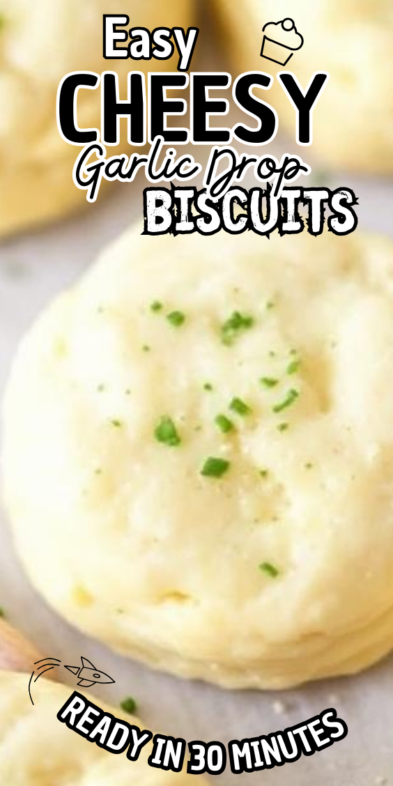 Easy Cheesy Garlic Drop Biscuits