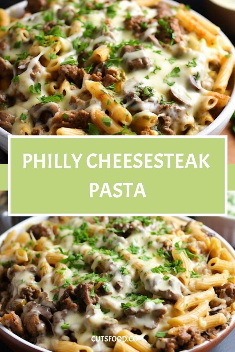 Philly Cheesesteak Pasta