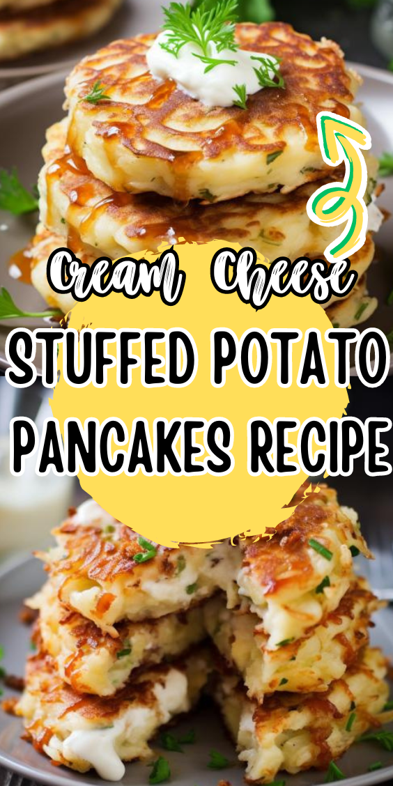 Easy Cream Cheese Stuffed Potato Pancakes