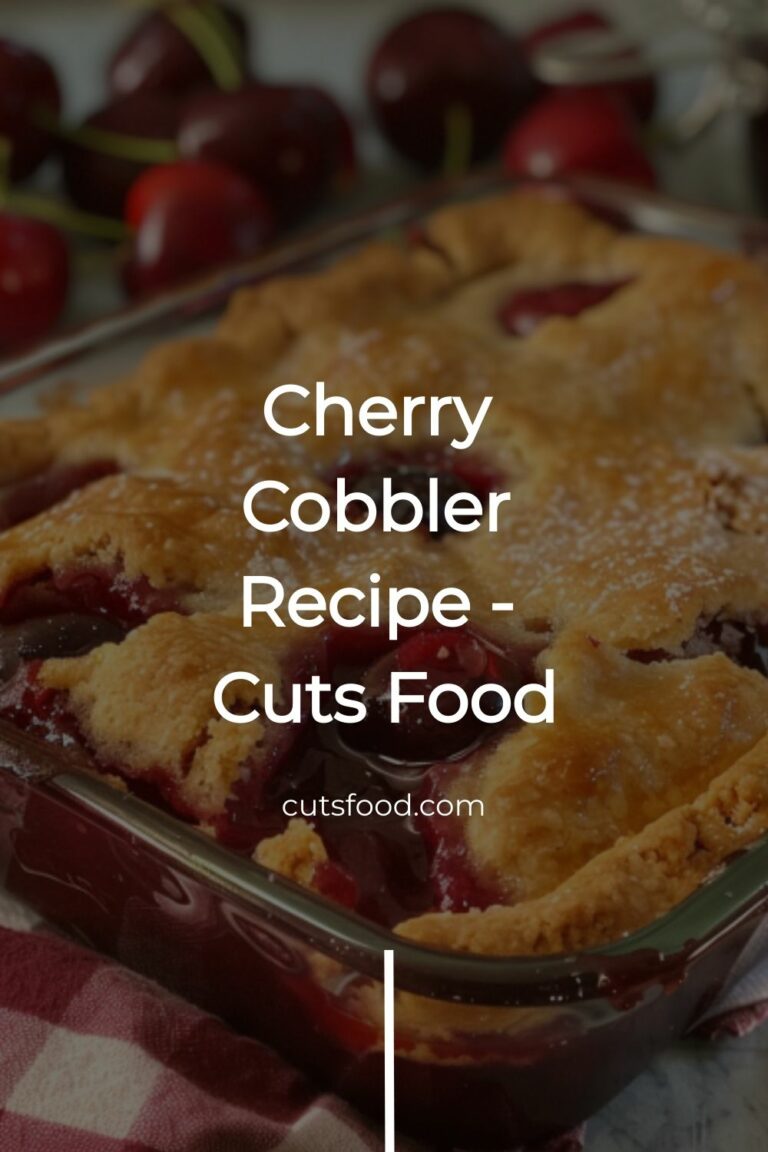 Cherry Cobbler Recipe – Cuts Food