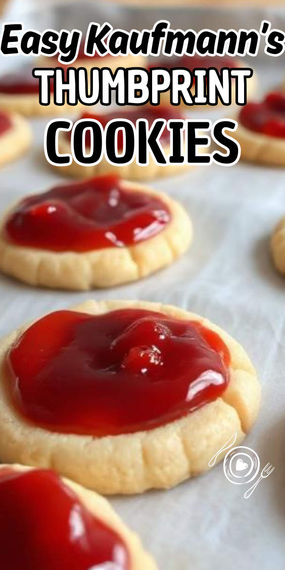 Easy Kaufmann’s Thumbprint Cookies
