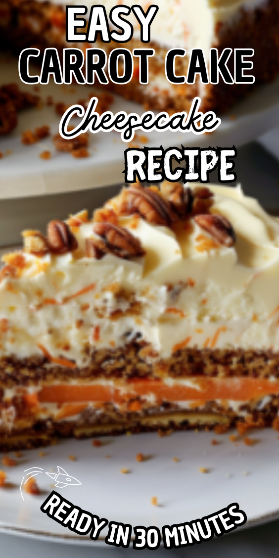 Easy Carrot Cake Cheesecake Recipe