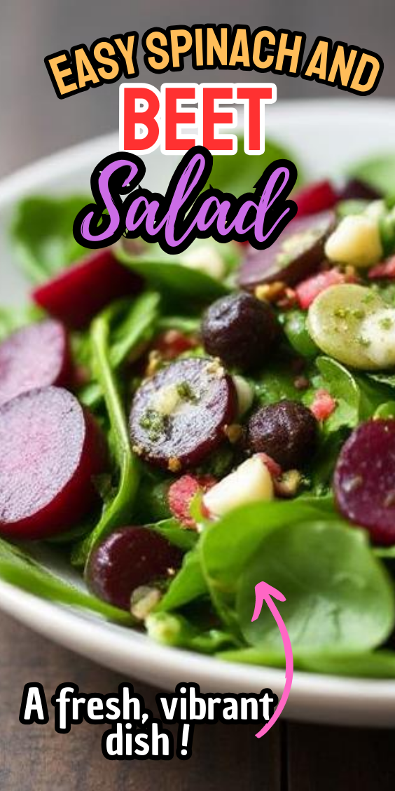 Easy Spinach and Beet Salad