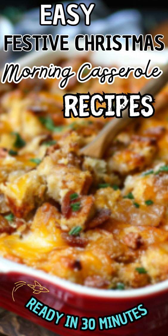 Easy Festive Christmas Morning Casserole