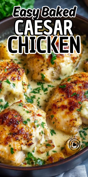Easy Baked Caesar Chicken