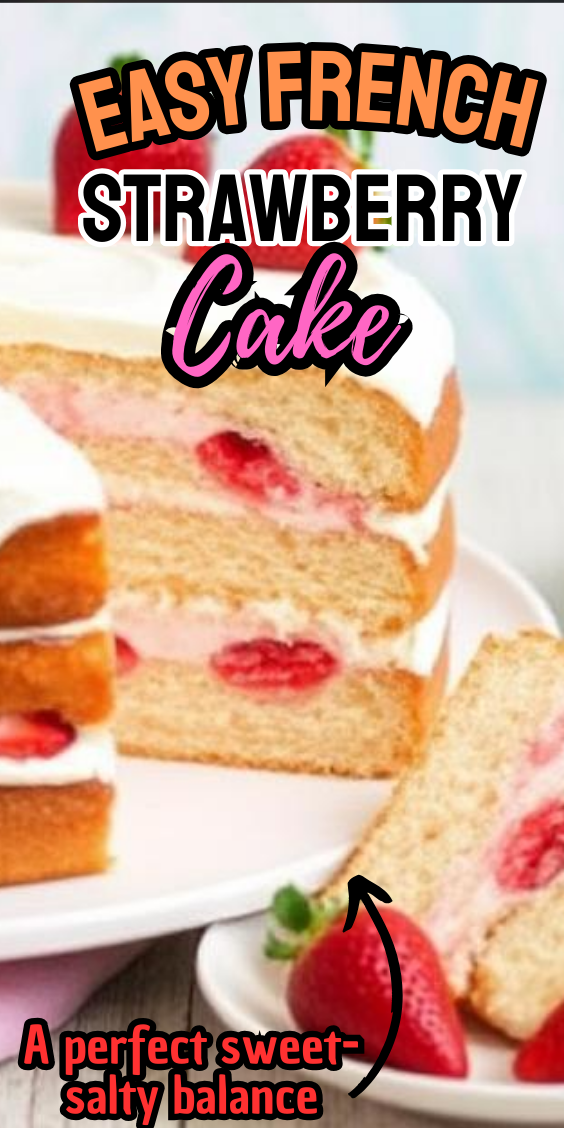Easy French Strawberry Cake