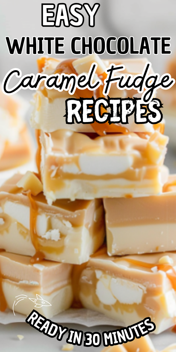 Easy White Chocolate Caramel Fudge
