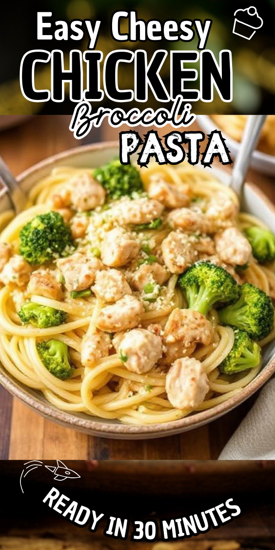 Easy Cheesy Chicken Broccoli Pasta