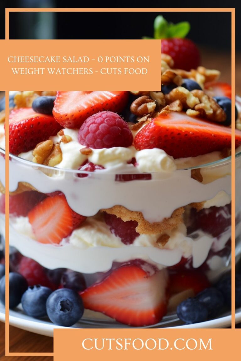 Cheesecake Salad – 0 Points on Weight Watchers – Cuts Food