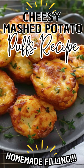 Cheesy Mashed Potato Puffs