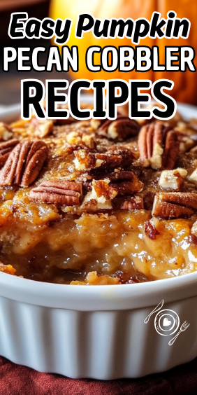 Easy Pumpkin Pecan Cobbler