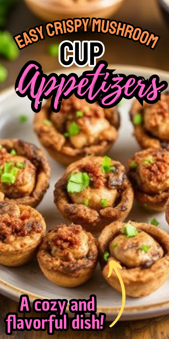Easy Crispy Mushroom Cup Appetizers