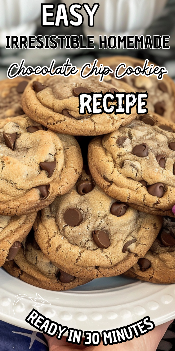 Easy Irresistible Homemade Chocolate Chip Cookies