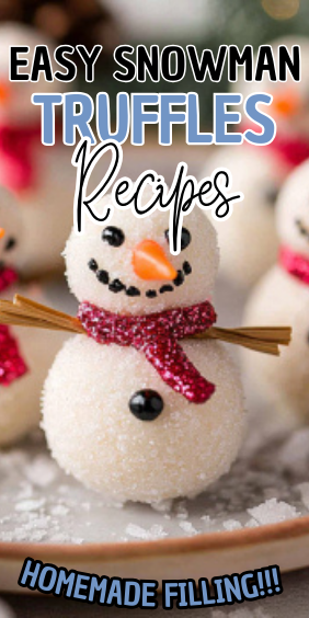 Easy Snowman Truffles