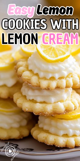 Easy Lemon Cookies with Lemon Cream