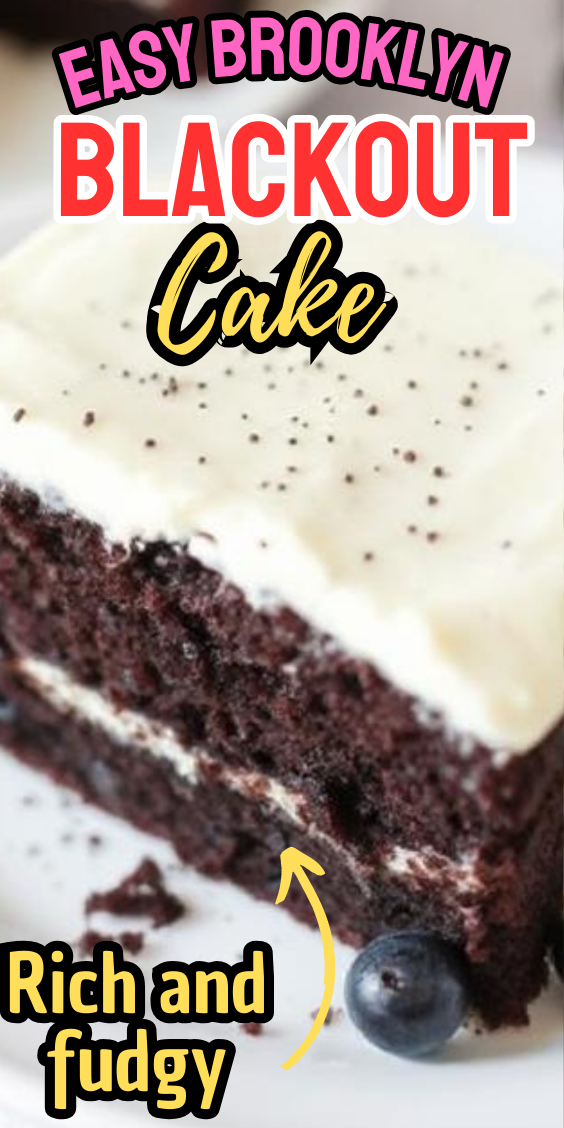 Easy Brooklyn Blackout Cake