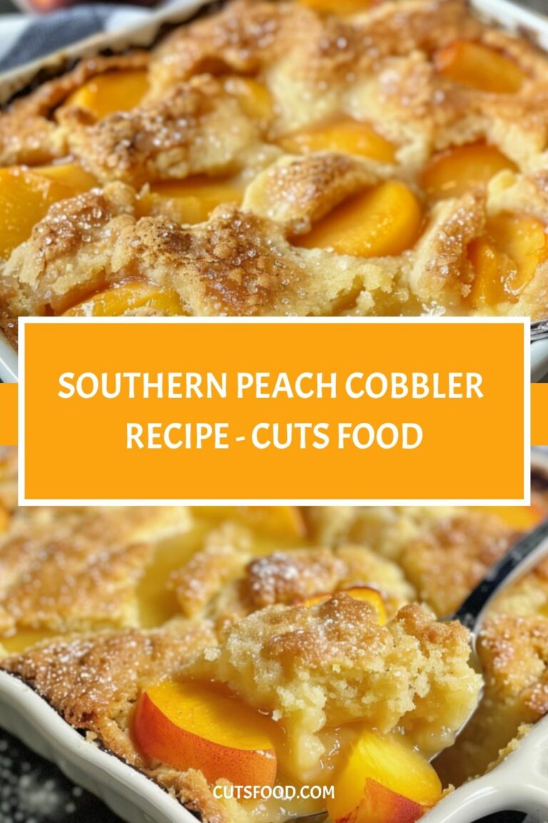 Southern Peach Cobbler Recipe – Cuts Food