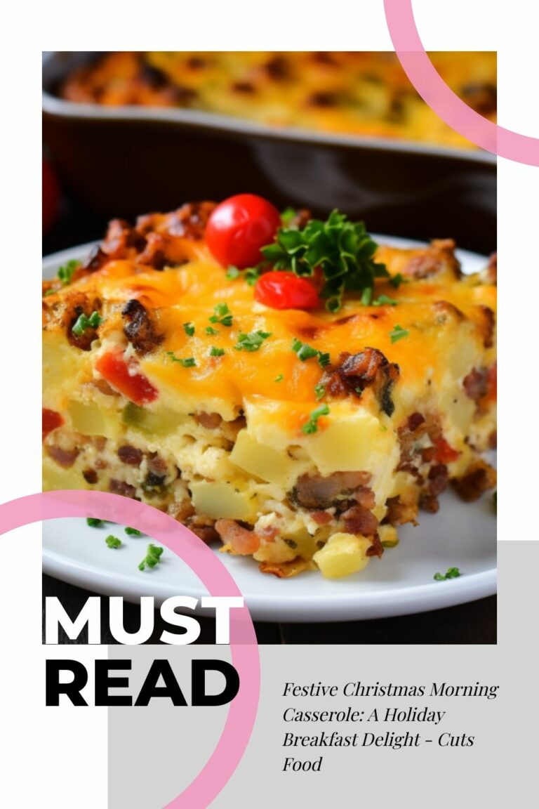 Festive Christmas Morning Casserole: A Holiday Breakfast Delight – Cuts Food