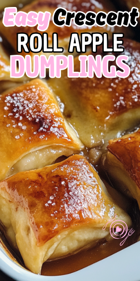 Easy Crescent Roll Apple Dumplings